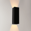 Buitenlamp Vegas groot 250 zwart wandlamp up-down artdelight tuinextra