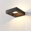 Buitenlamp artdelight carre zwart tuinextra wandlamp led