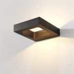 Buitenlamp artdelight carre zwart tuinextra wandlamp led