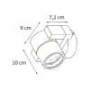 Buitenspot wandlamp buitenlamp Single aluminium gu10 artdelight