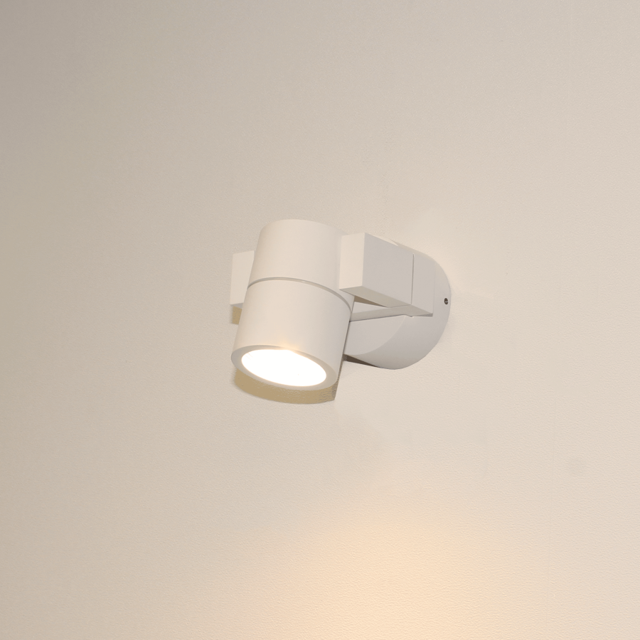 Buitenspot wandlamp buitenlamp Single wit gu10 artdelight