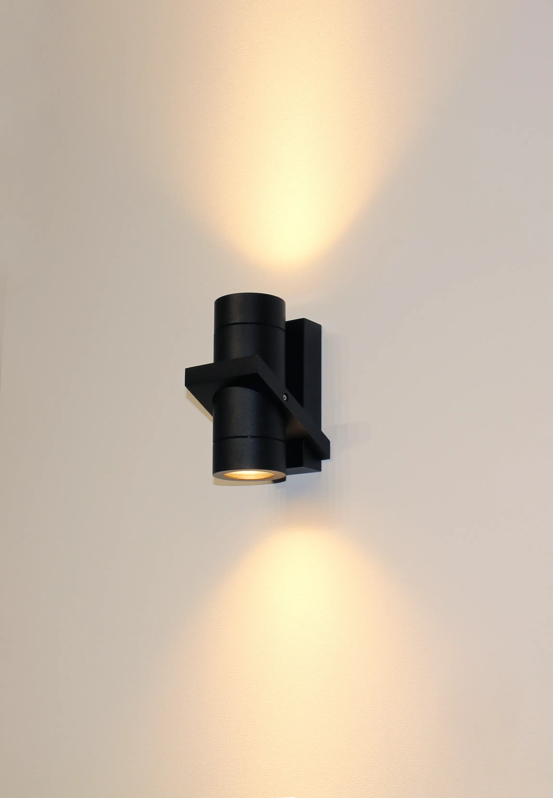 Buitenspot wandlamp Double gu10 zwart up-down light artdelight buitenlampen