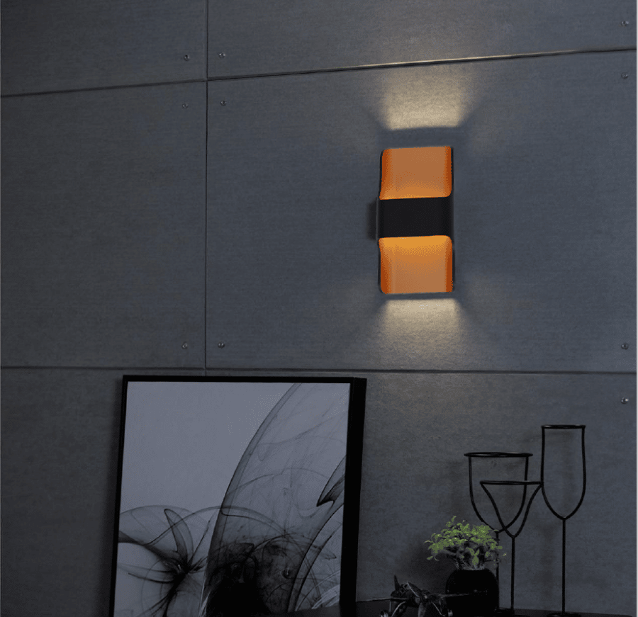 Buitenlamp Dallas zwart - goud artdelight led buitenverlichting tuinextra