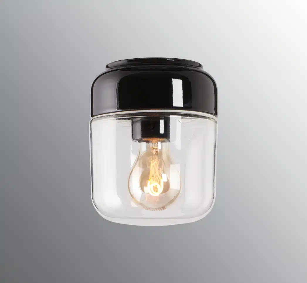 Ifo Electric Ohm 140/170 buitenlamp wandlamp porselein plafondlamp TuinExtra helder glas
