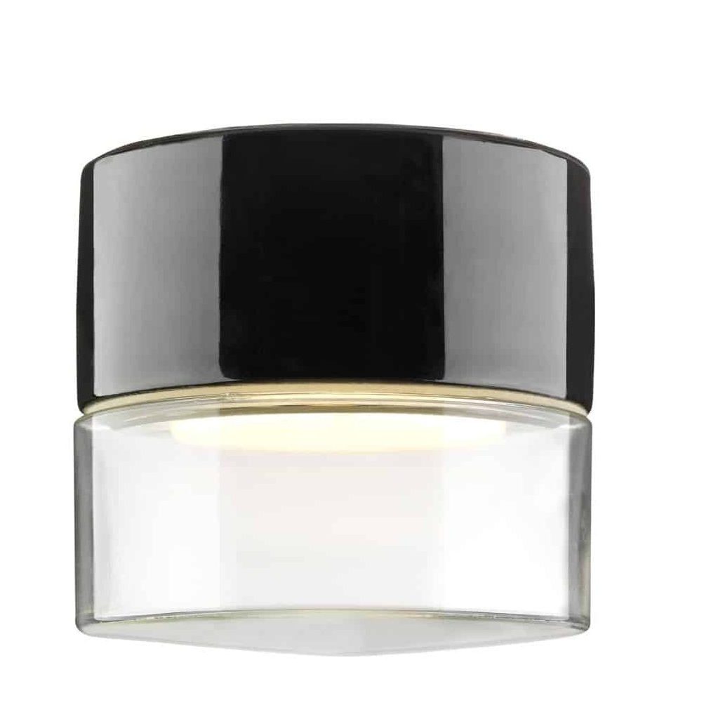 Ifo electric giza zwart wandlamp plafondlamp buitenlamp tuinextra helder glas
