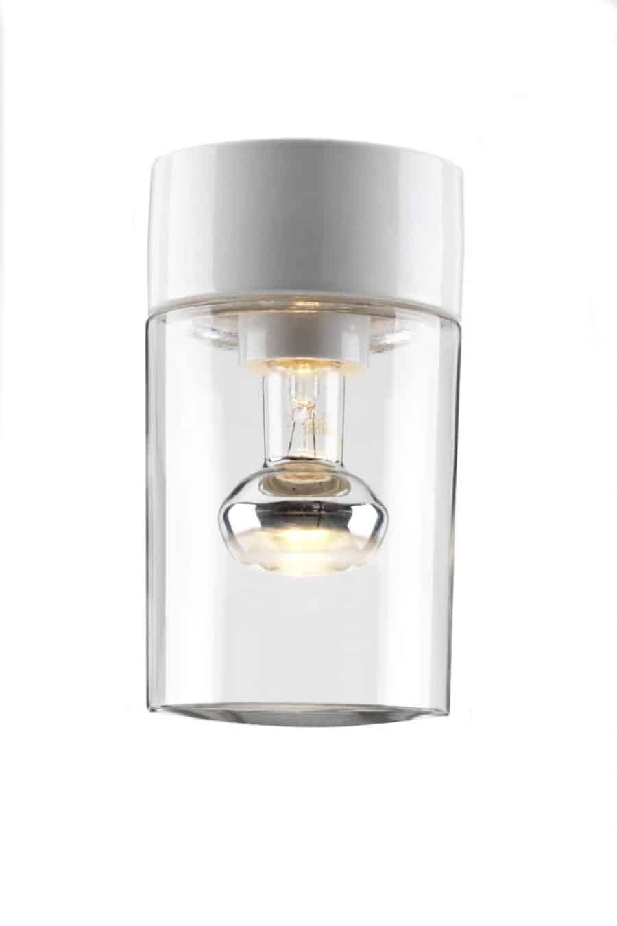 Buitenlamp Opus ifo electric wit opus 120/200 porselein tuinextra helder glas