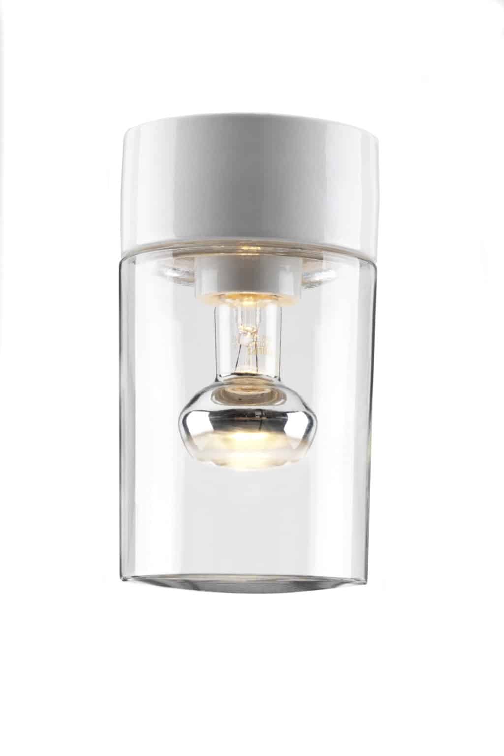 Buitenlamp Opus ifo electric wit opus 120/200 porselein tuinextra helder glas