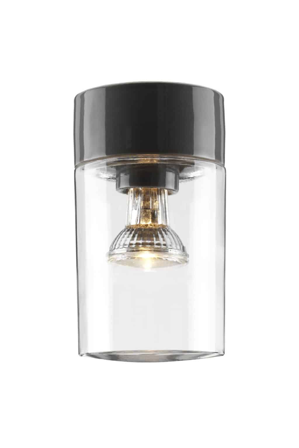 Buitenlamp Opus ifo electric zwart opus 120/200 porselein tuinextra helder glas