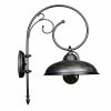 bayonne messing zwarte grote buitenlamp met krul tuinextra