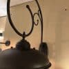 bayonne messing zwarte grote buitenlamp met krul tuinextra
