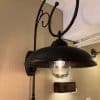 bayonne messing zwarte grote buitenlamp met krul tuinextra