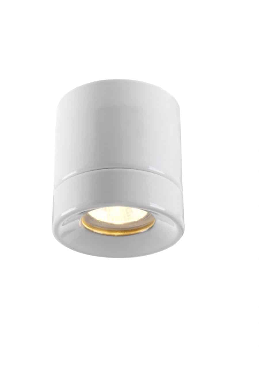 Light on ifo electric plafondlamp downlight porselein wit gu10 tuinextra