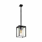 Royal Botania Dome ceiling long zwart helder glas plafondlamp tuinextra buitenverlichting