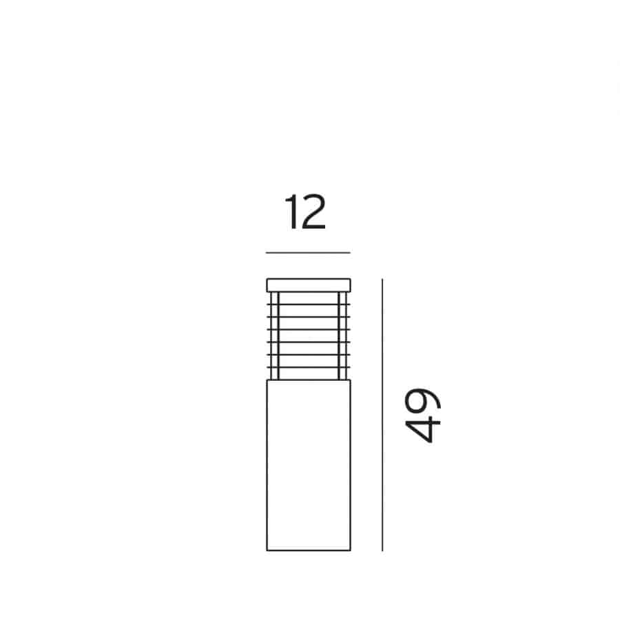 Buitenlamp Halmstad Zwart 49 cm - Afbeelding 4