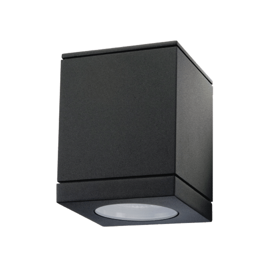 Echo plafondlamp zwart gu10 downlight vierkant buitenlampen tuinextra