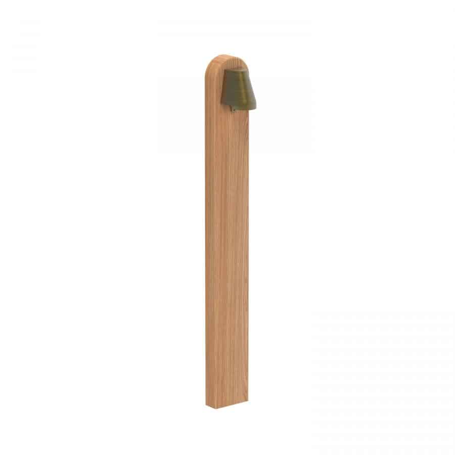 Beamy 100 teak BMY100 weathered brass messing Royal Botania hardhout voordelig in webshop maar ook in showroom met uniek assortiment buitenverlichting en brievenbussen.