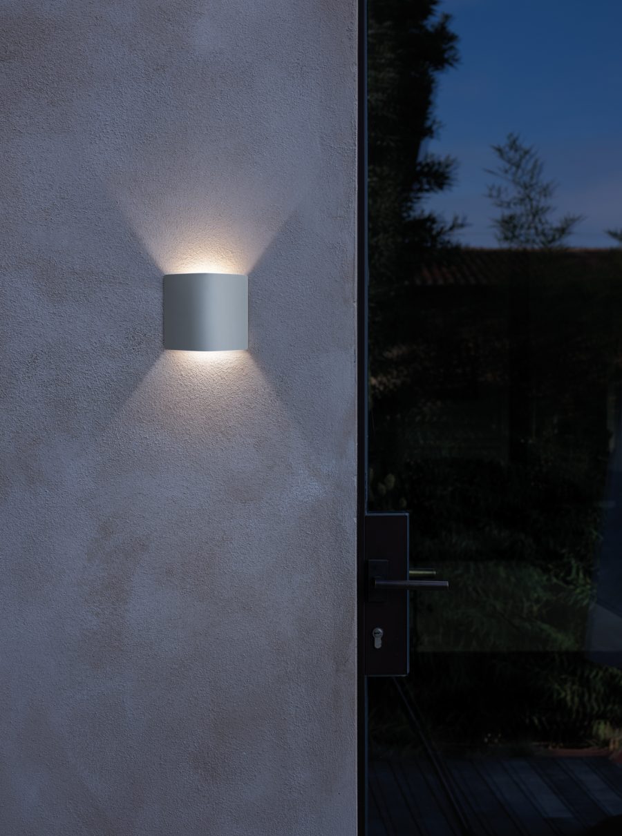 Lombardo tegolo antraciet buitenlamp up-downlight wandlamp tuinextra