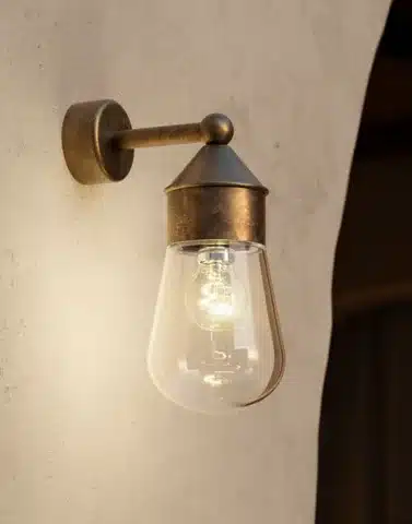 Buitenlamp drop 270.44.ort tuinextra wandlamp koper il fanale klein