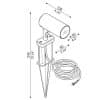 Prikspot ago garden powe lombardo tuinextra 2700 kelvin 10 watt led tuinspot