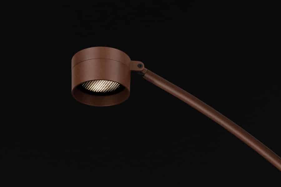 Hasta terraslamp lobardo border tuin bruin corten led tuinextra