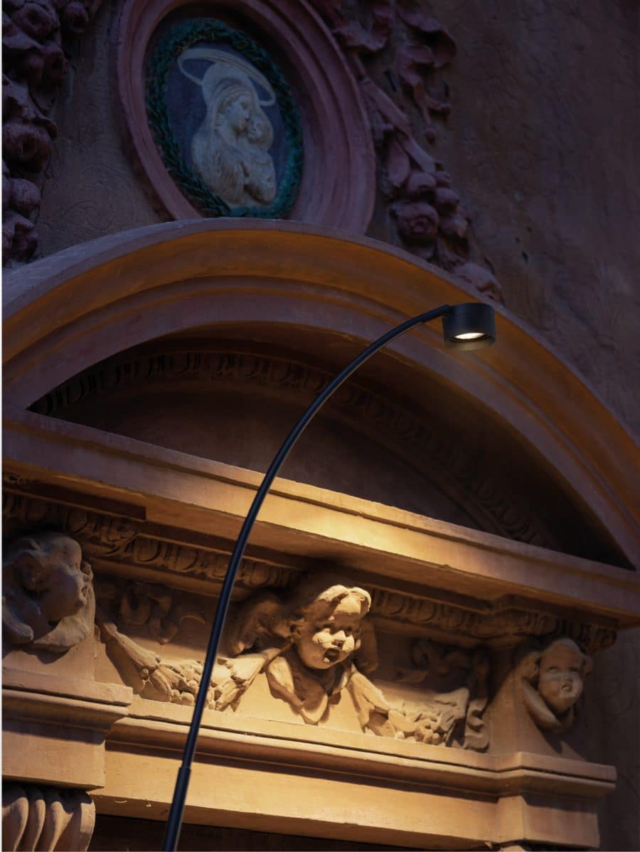 Hasta terraslamp boog antraciet led lombardo tuinextra terrasverlichting