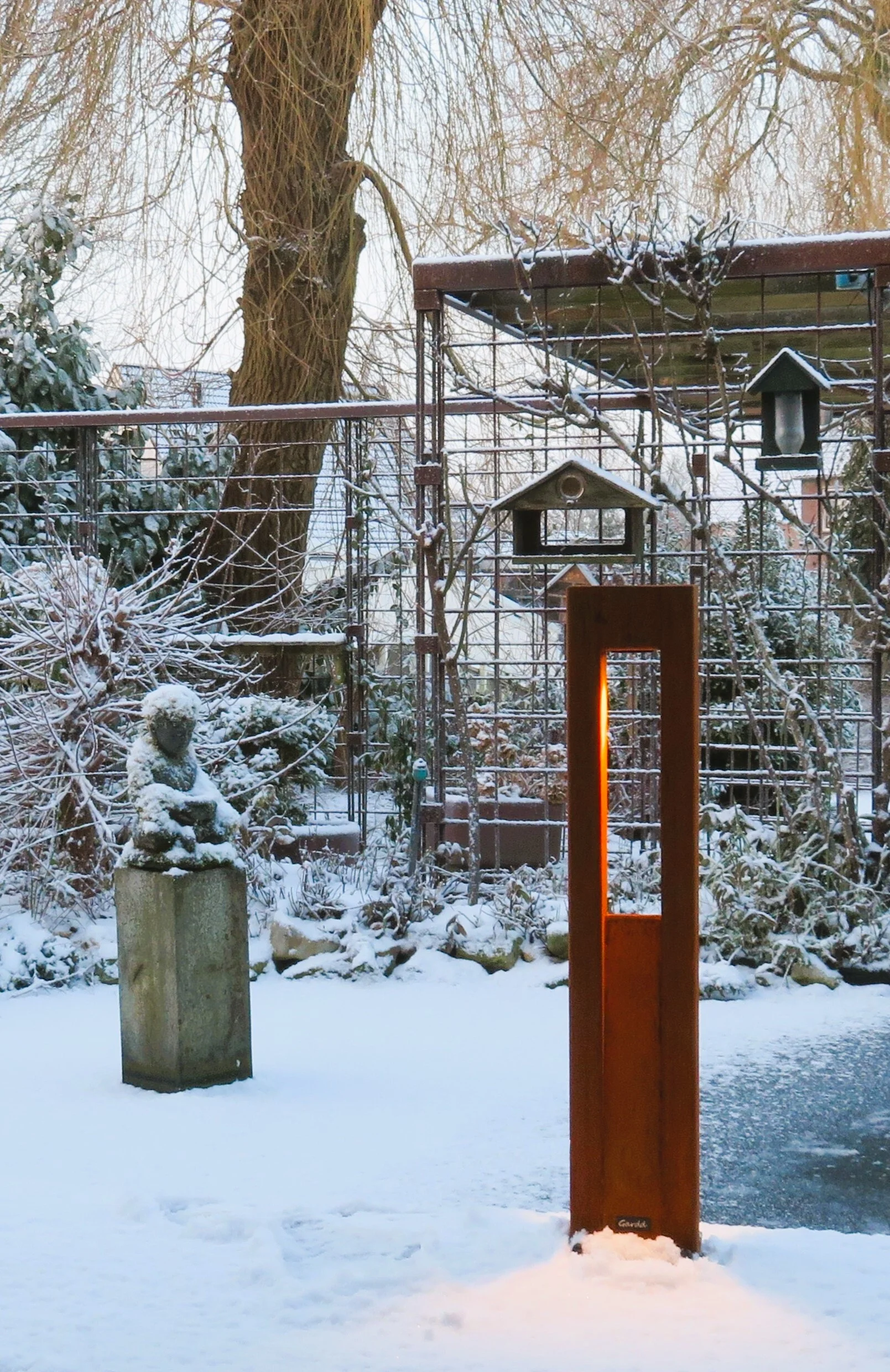Buitenlamp cortenstaal tuinverlichting c8s roest gardd tuinextra kaatsheuvel