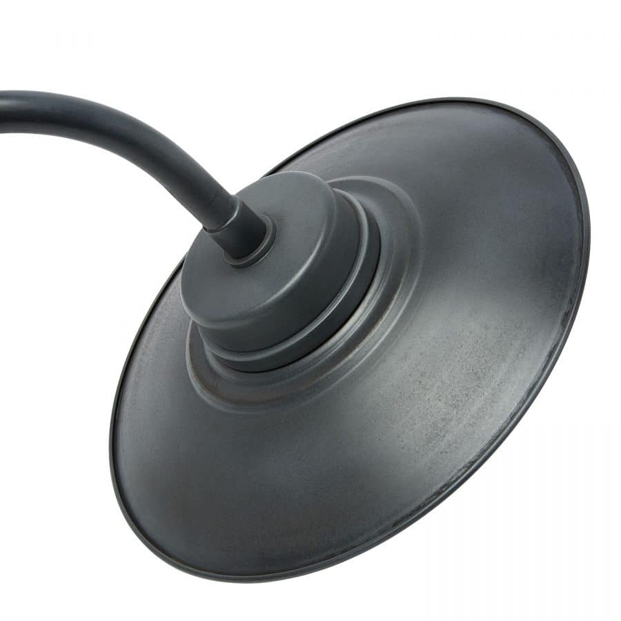 Stallamp Utrecht schuin antiek messing donkergrijs buitenlamp industrieel TuinExtra Kaatsheuvel