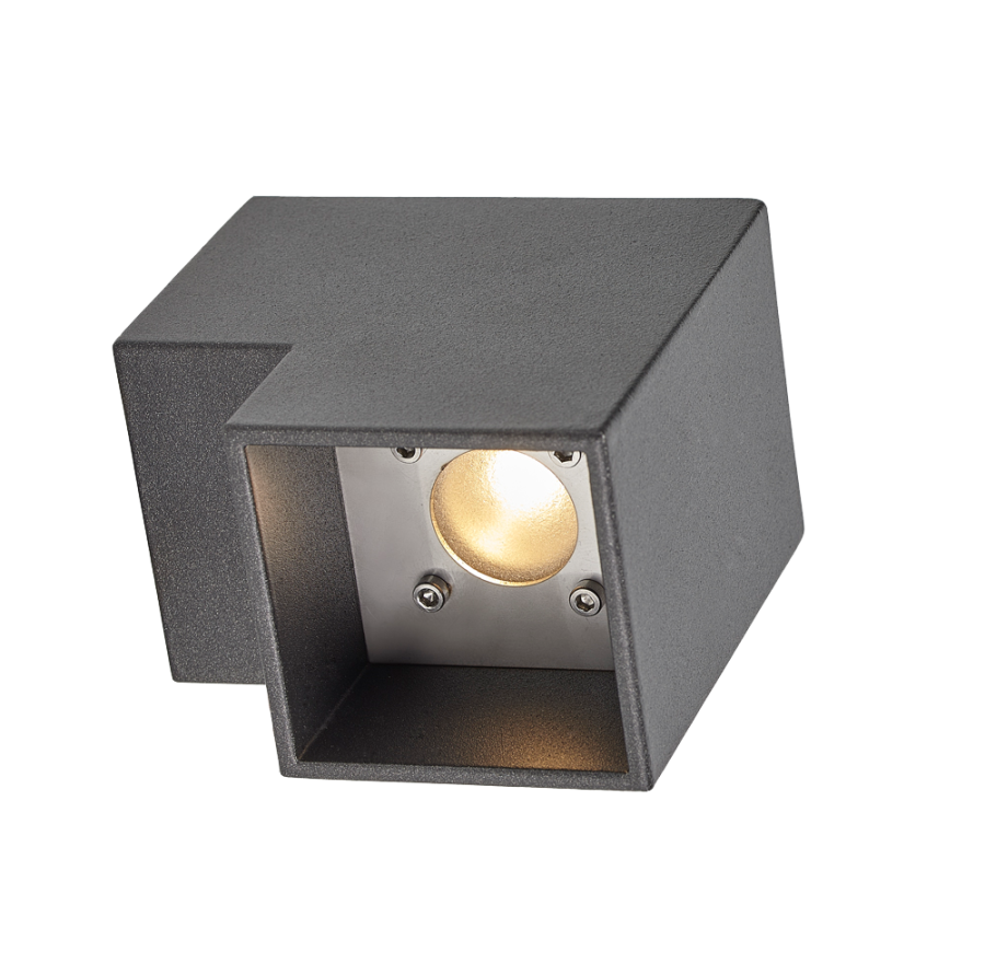 Buitenlamp antraciet Wandlamp XL LED 4 watt tuinextra buitenverlichting