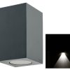 Sandvik downlight gu10 zwart vierkant buitenlamp norlys franssen 3059