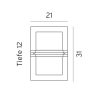 Buitenlamp Basel wandlamp RVS mat glas - Afbeelding 4