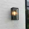 loke loom design 7096 wandlamp buitenlamp plat zwart tuinextra kaatsheuvel