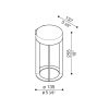 buitenlamp lula lombardo wandlamp led 230 volt 2700 kelvin tuinextra