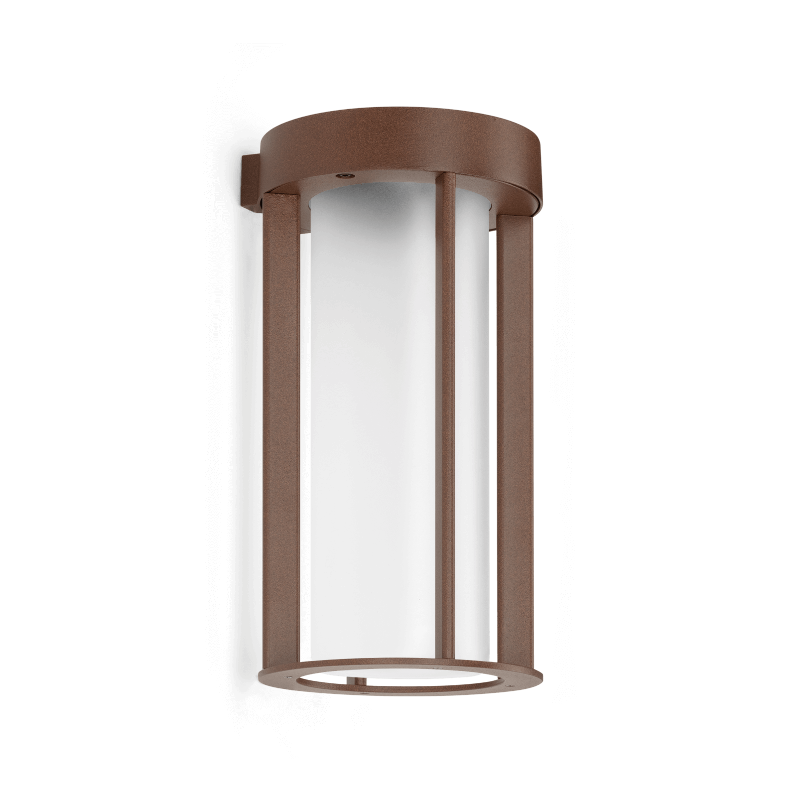 buitenlamp lula up lombardo wandlamp wit led 230 volt 2700 kelvin tuinextra corten bruin