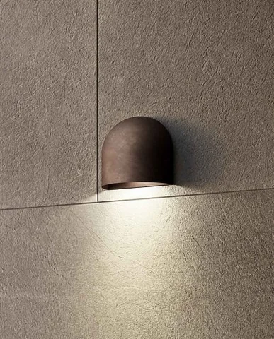 Mask Il Fanale 298.01.AS buitenlamp downlight led TuinExtra wandlamp messing brons