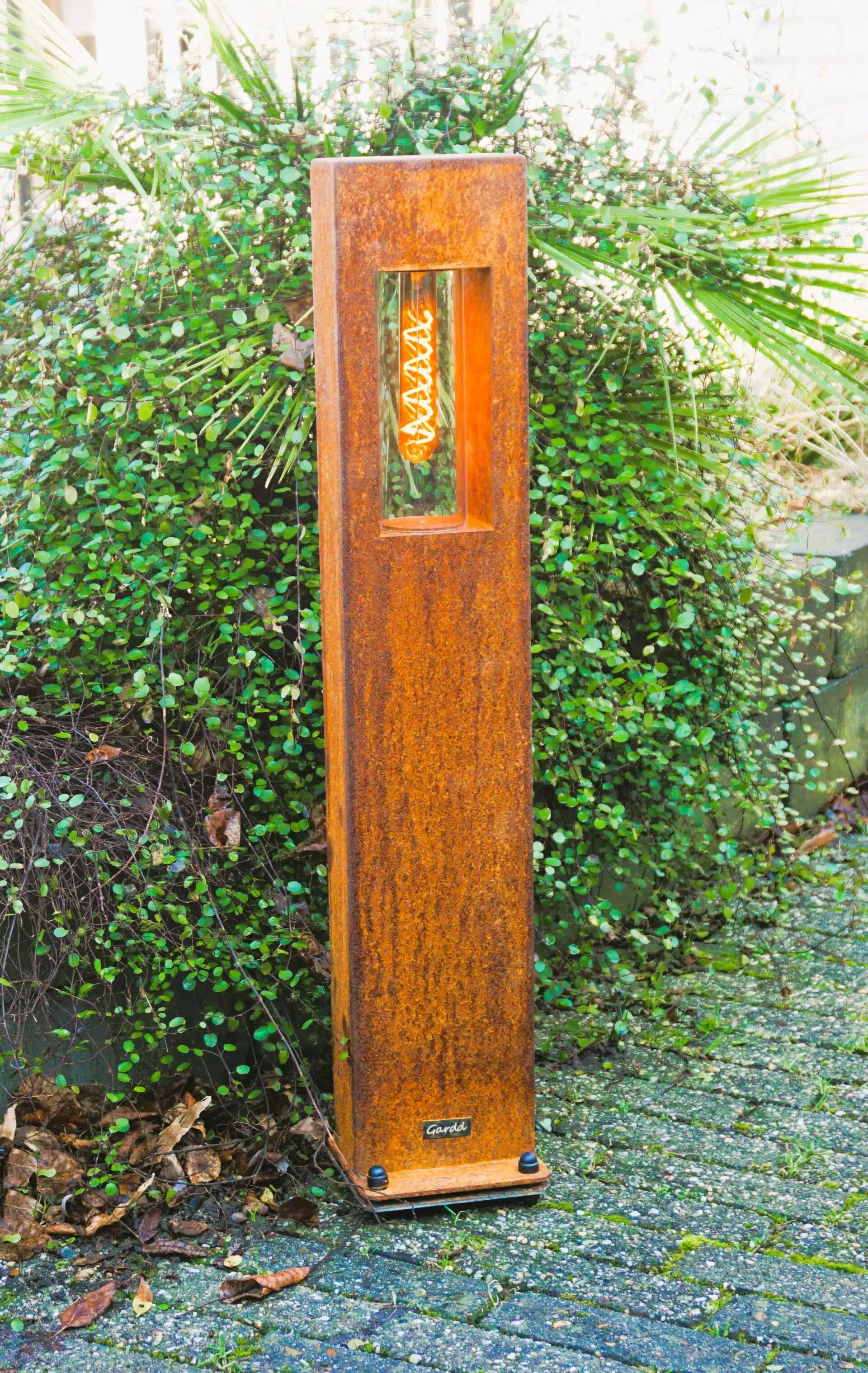 Gardd buitenlamp cortenstaal roest Camellia TuinExtra buitenverlichting specialist Kaatsheuvel