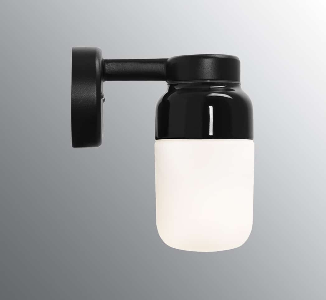 Ifo electric wall zwart porselein wandlamp buitenlamp tuinextra