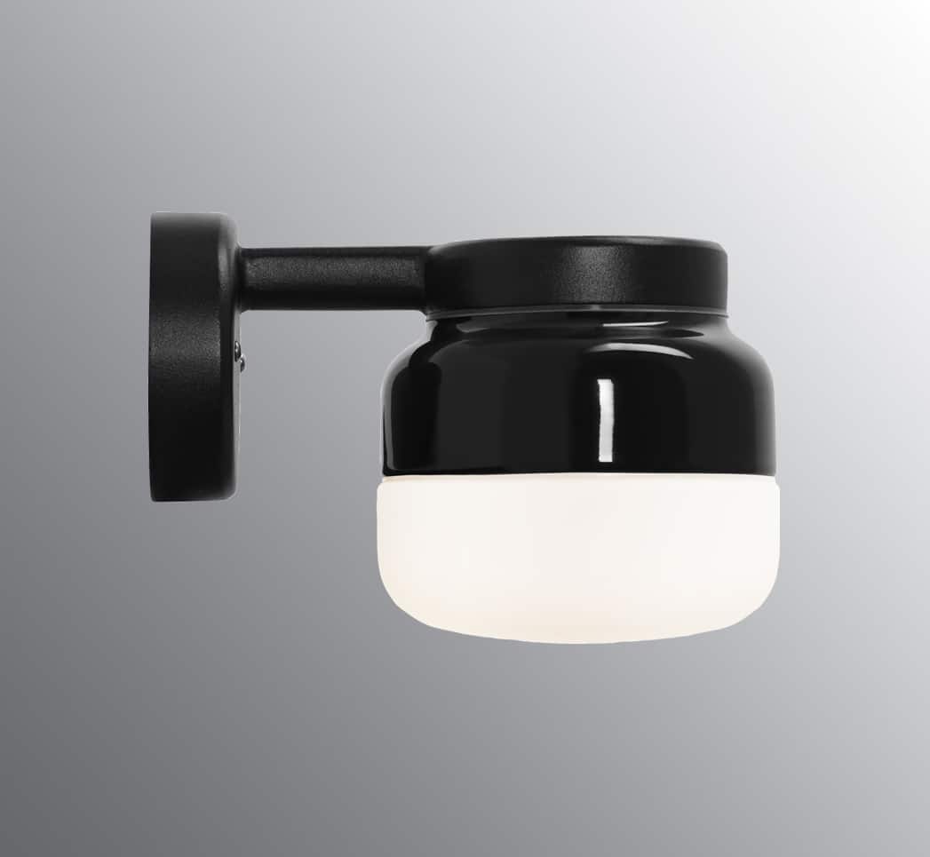 Ifo electric wall zwart porselein wandlamp buitenlamp tuinextra