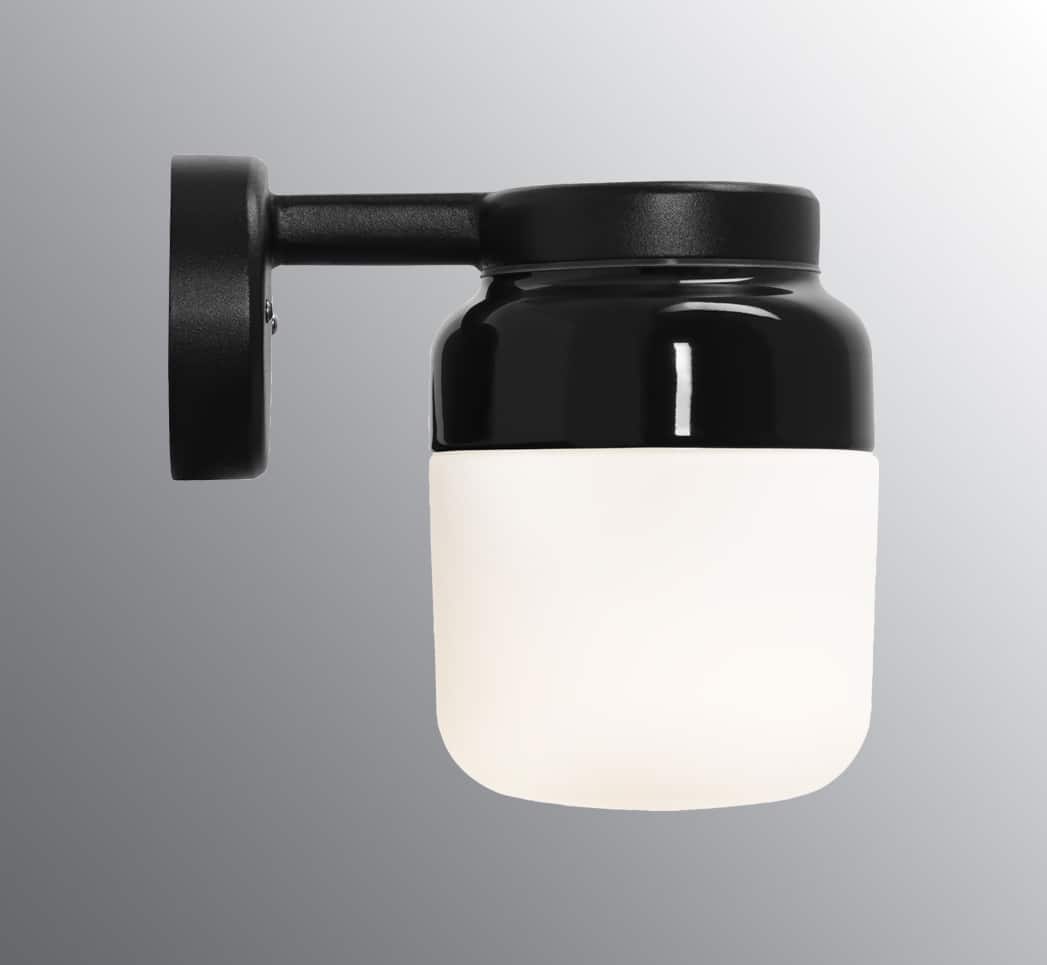 Ifo electric wall zwart porselein wandlamp buitenlamp tuinextra