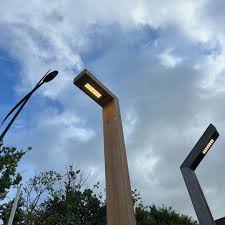 Edaro lantaarnpaal hout tuinextra buitenverlichting timberlab
