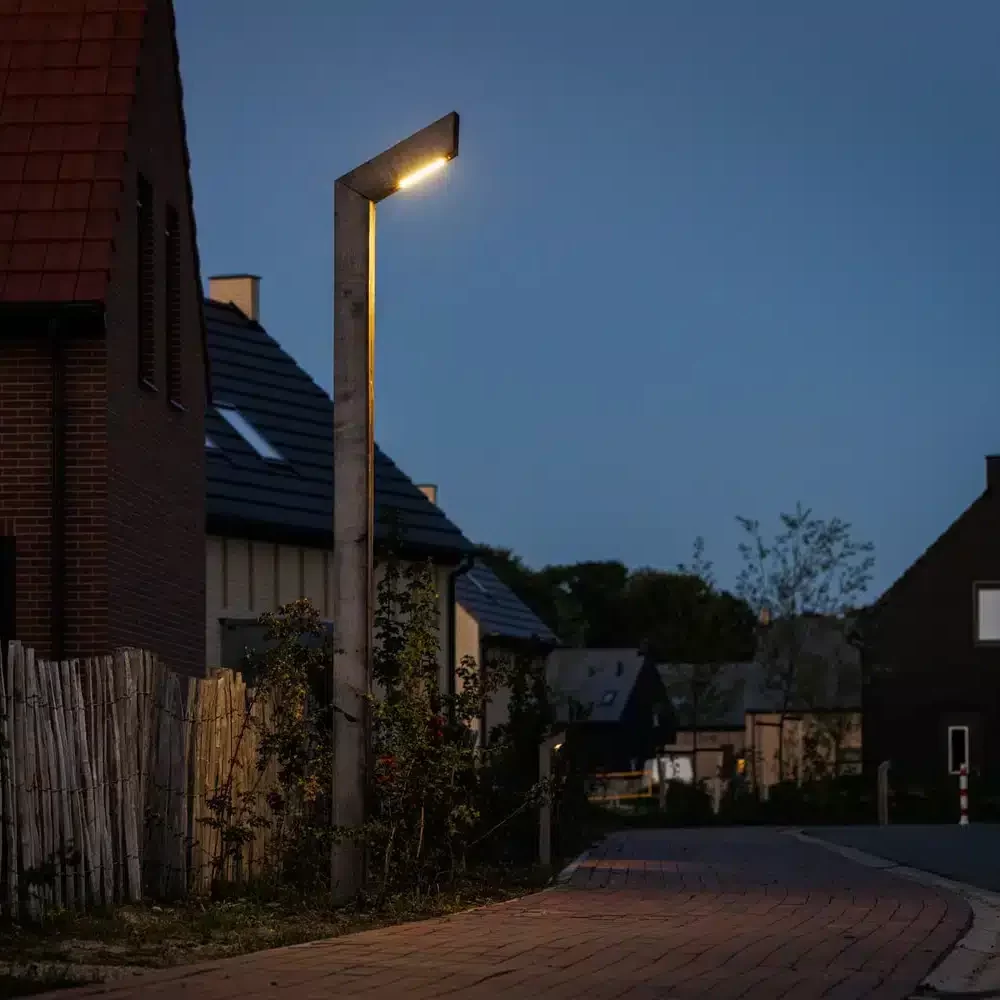 Stelle lantaarnpaal hout tuinextra buitenverlichting timberlab