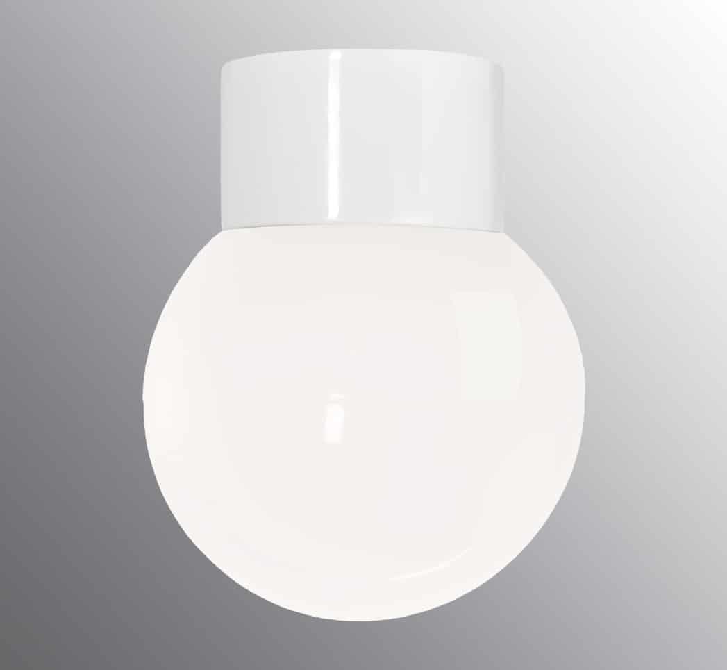ifo electric globe 150 porselein wit opaal glas E27 wandlamp plafondlamp