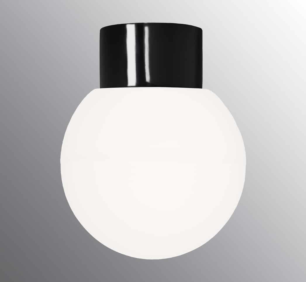 Ifo electric classic globe wit of zwart wandlamp bol glas