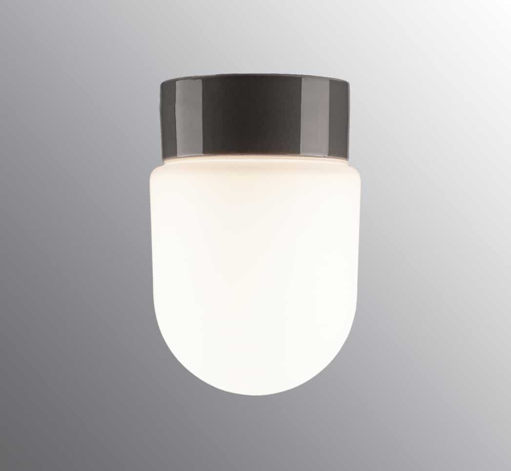 Solhem Fridhem zwart opaal porselein plafondlamp wandlamp Ifo Electric