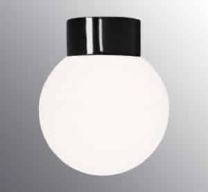 wandlamp plafondlamp globe bol 20 cm opaal of helder glas zwart of wit ifo electric tuinextra