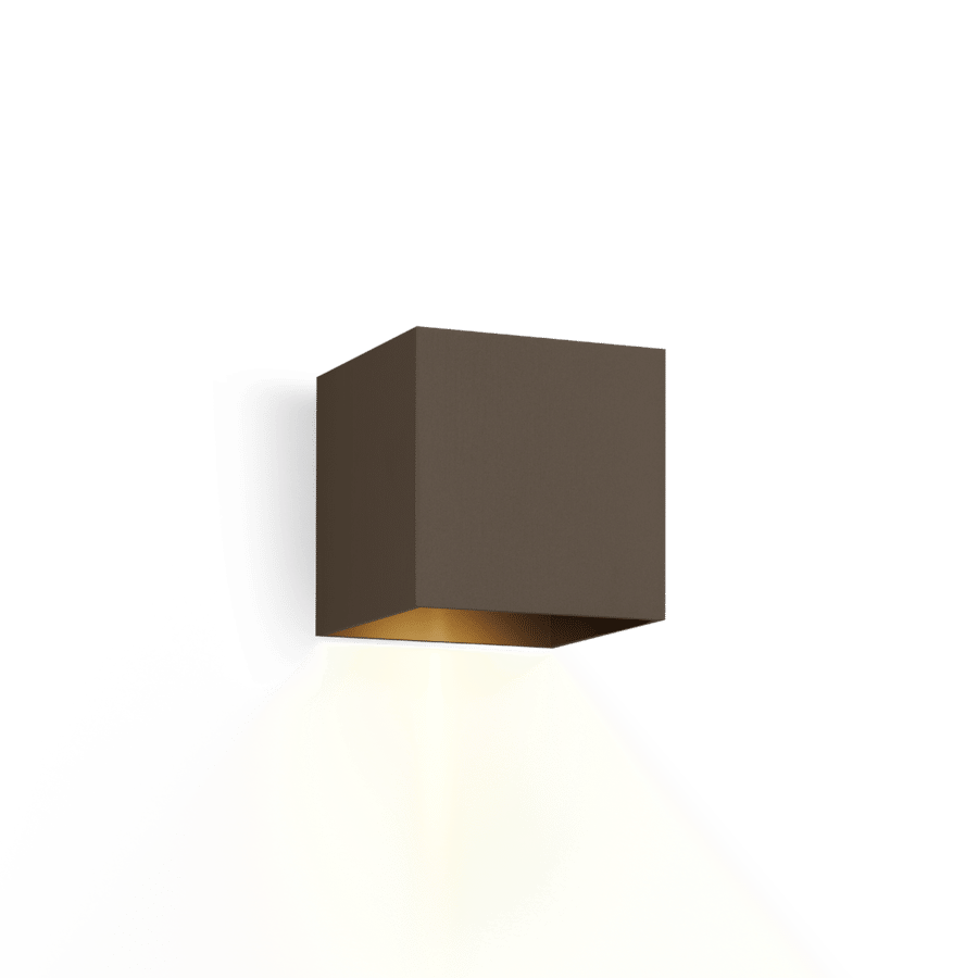 Wever & Ducré BOX 1.0 wandlamp in de kleur brons - Tuinextra buitenverlichting