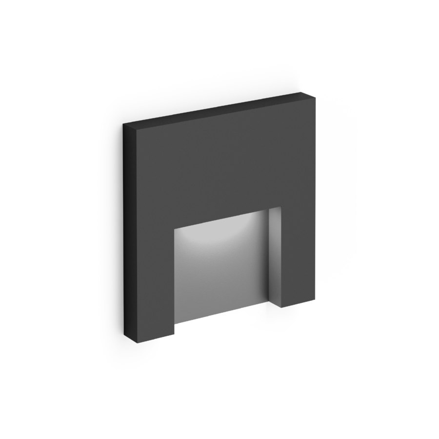 Wever & Ducré RETO 1.3 inbouw wandlamp in de kleur antracietgrijs - Tuinextra buitenverlichting