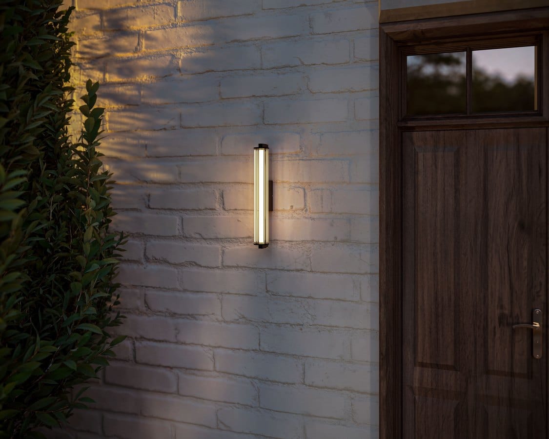 Wever & Ducré RIBELLE 1.0 wandlamp buiten in gebruik - sfeerfoto Tuinextra buitenverlichting