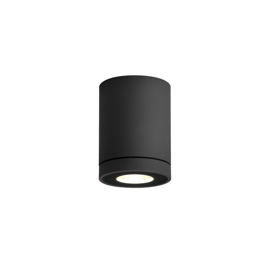 Wever & Ducré TUBE 1.0 GU10 plafondlamp in de kleur zwart - Tuinextra buitenverlichting