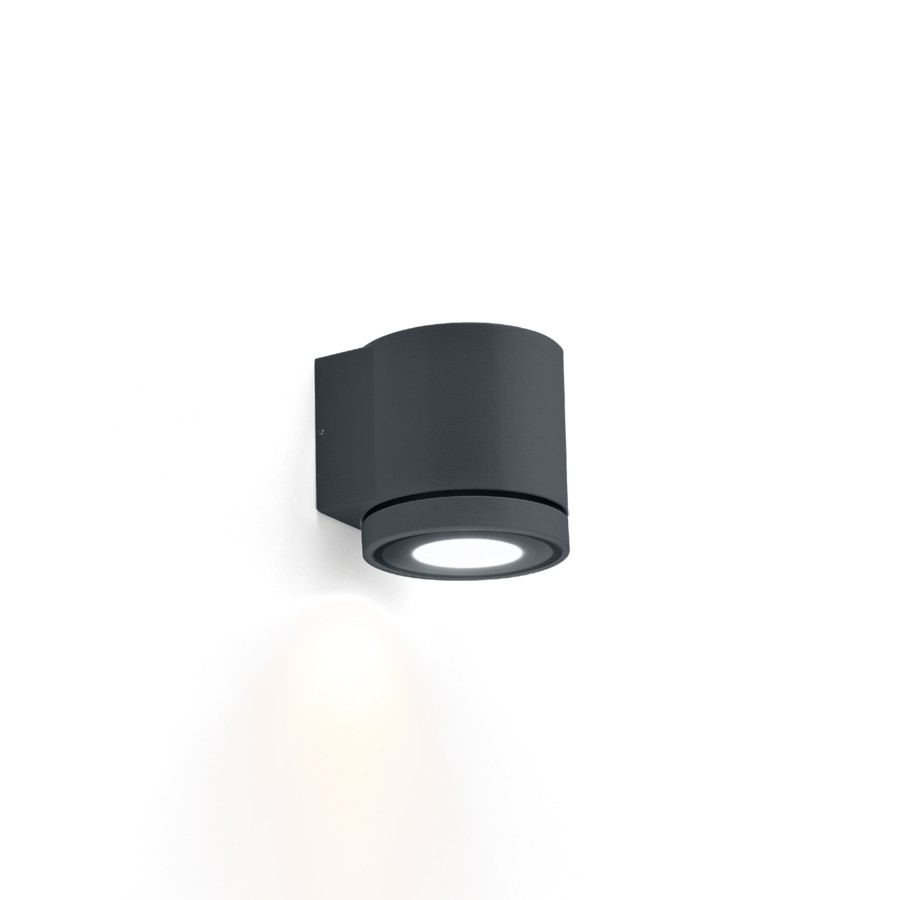 Wever & Ducré TUBE 1.0 LED wandlamp in de kleur antracietgrijs - Tuinextra buitenverlichting