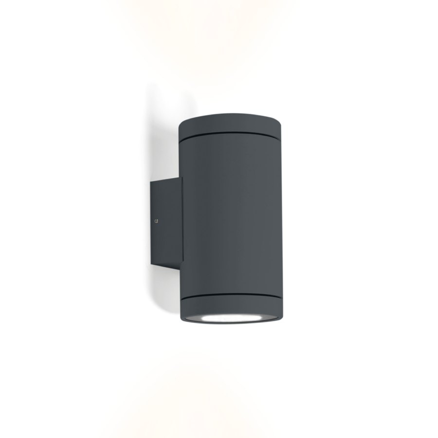 Wever & Ducré TUBE 2.0 LED wandlamp in de kleur antracietgrijs - Tuinextra buitenverlichting